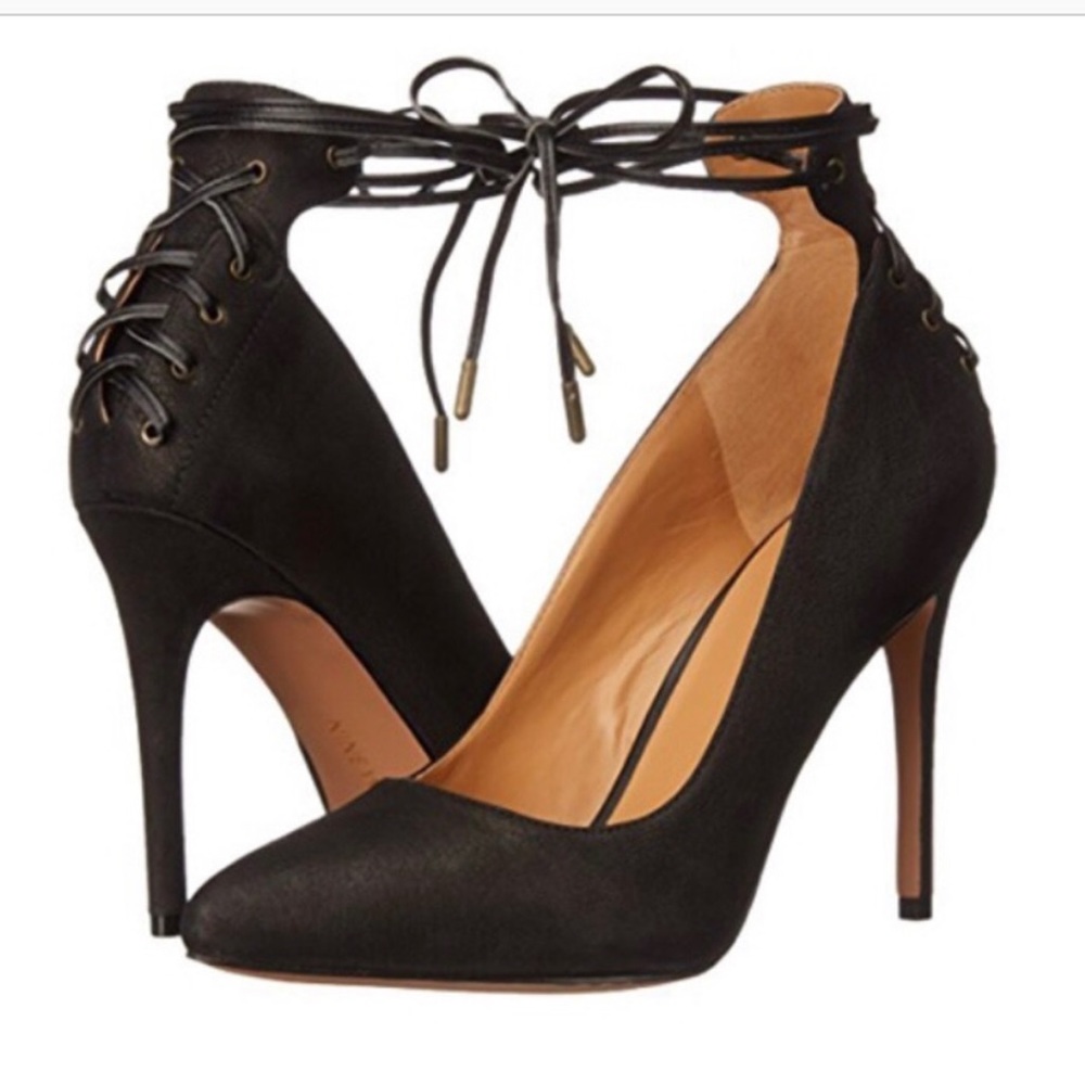 ISO Nine West Ebba Lace Up Heels